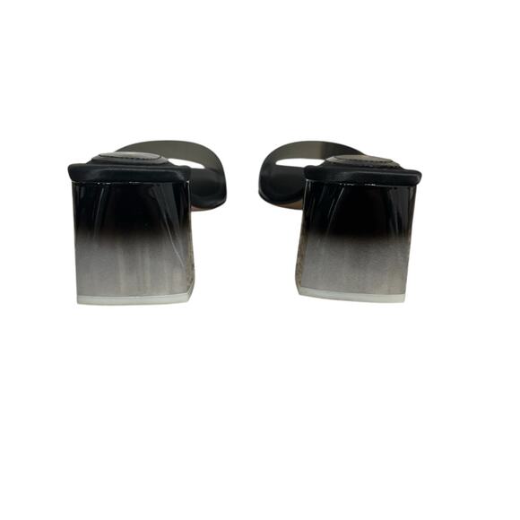 NIB! Good American Block Heel Slide Sandal in Black - Size 9.5 - Picture 8 of 11